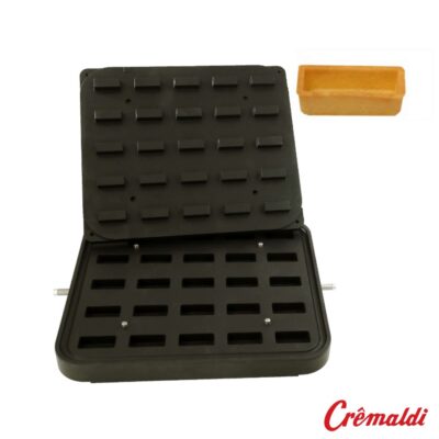 Placa profesional para 25 tartaletas (50 × 23 mm)