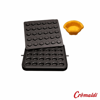 Placa profesional para 30 tartaletas con forma de concha (50×45 mm)