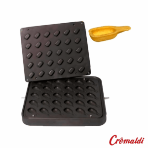 Placa profesional para 30 tartaletas con forma de cuchara (68×31 mm)