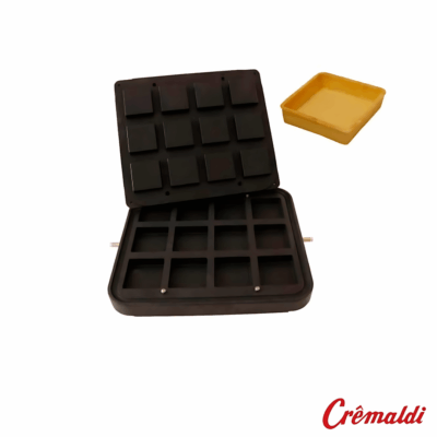 Placa profesional para 12 tartaletas cuadradas (72×72 mm)